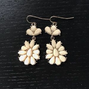 Francesca’s Cream Chandelier Earrings